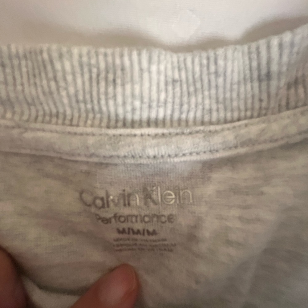 Calvin Klein Gray Crop Top